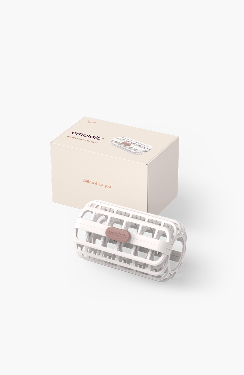 Emulait Protective Dishwasher Basket, Alternate, color, White