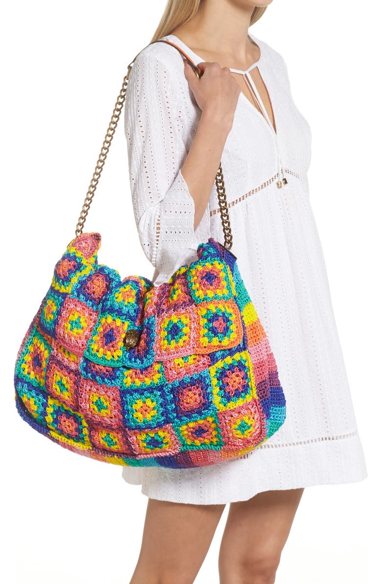 Kurt Geiger London XXL Kensington Crochet Shoulder Bag, Alternate, color,