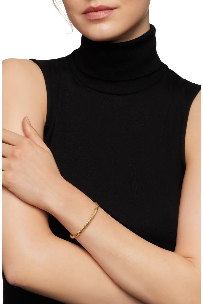 Modern Oval Cablespira® Bracelet in 18K Yellow Gold, 4.5mm, Alternate, color, 18K YELLOW GOLD