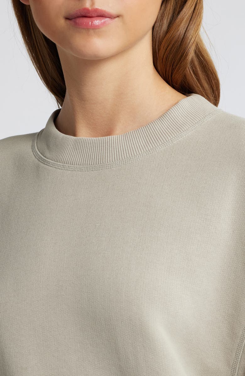 rag & bone Cotton Blend French Terry Sweatshirt, Alternate, color, Fossil