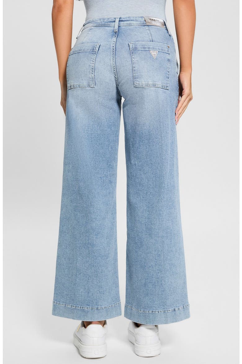 Zoya Crop Wide Leg Jeans, Alternate, color, BELT-OPEN