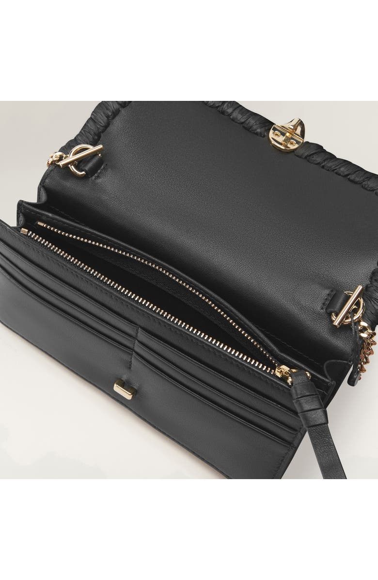 Helen Kaminski Blisse Raffia Trim Wallet, Alternate, color, Black/ Charcoal