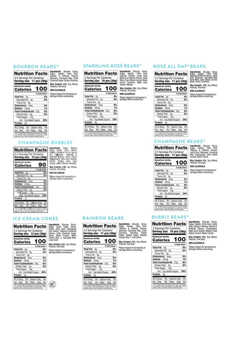 sugarfina Cake Box 8-Piece Candy Bento Box, Alternate, color,