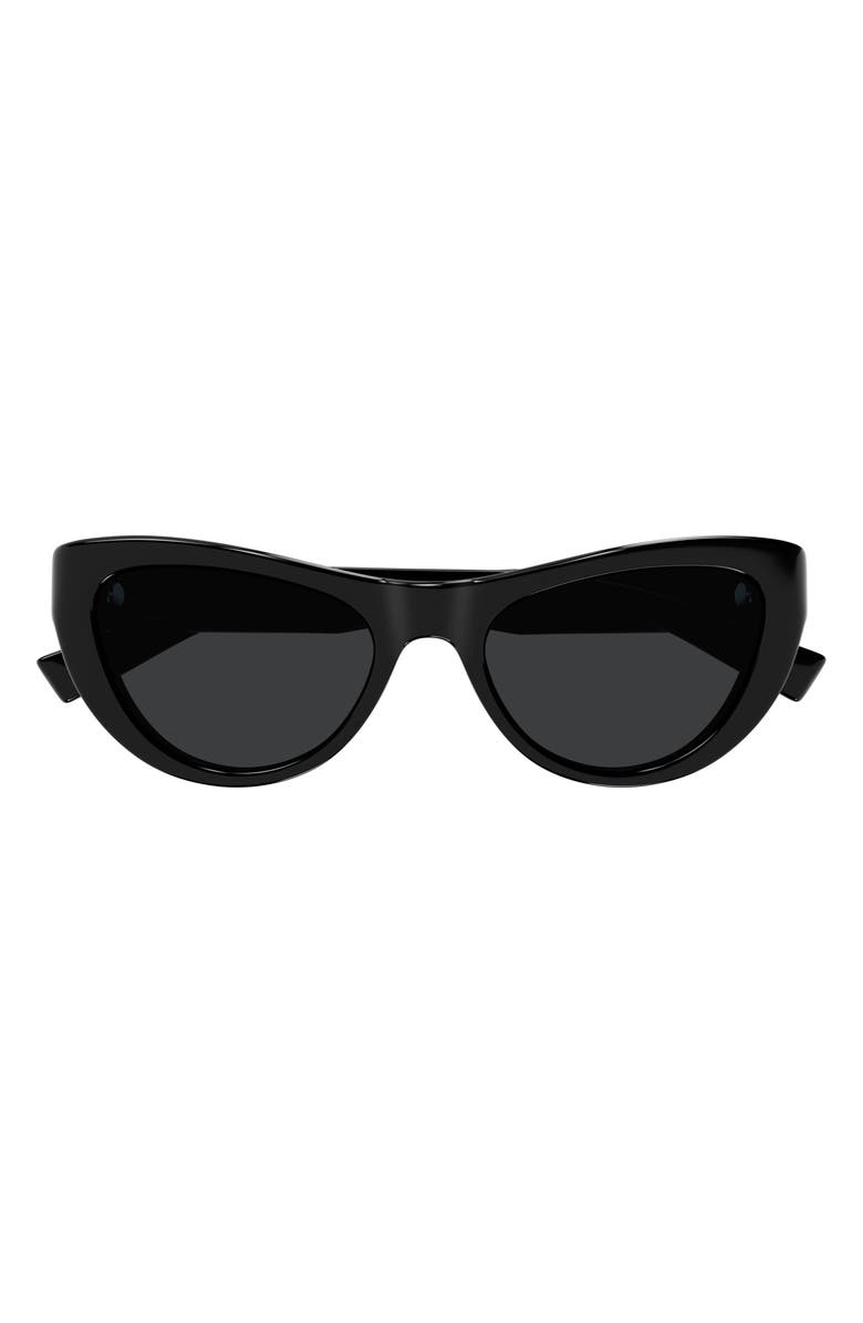 Saint Laurent 53mm Cat Eye Sunglasses, Main, color,