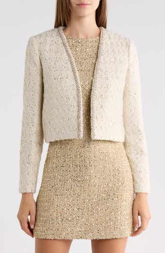 Kidman Embellished Open Front Crop Jacket
