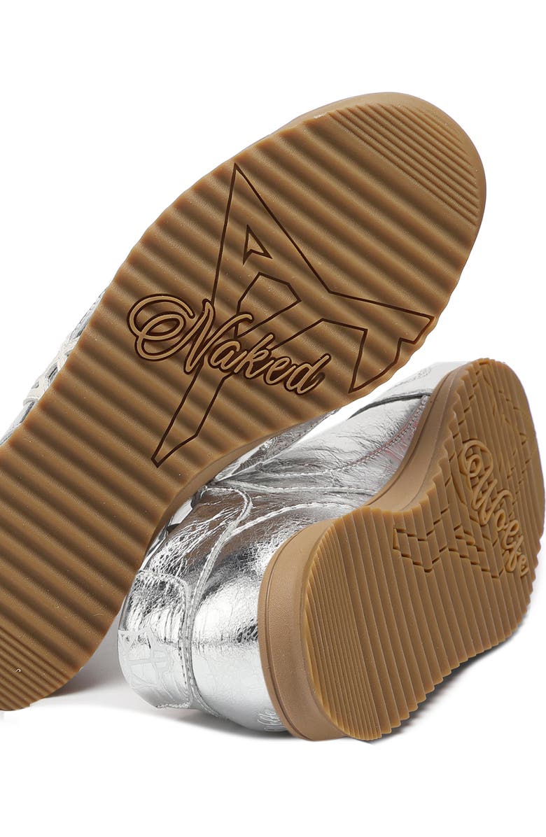 Naked Wolfe Exposuree Leather Sneaker, Alternate, color, Silver