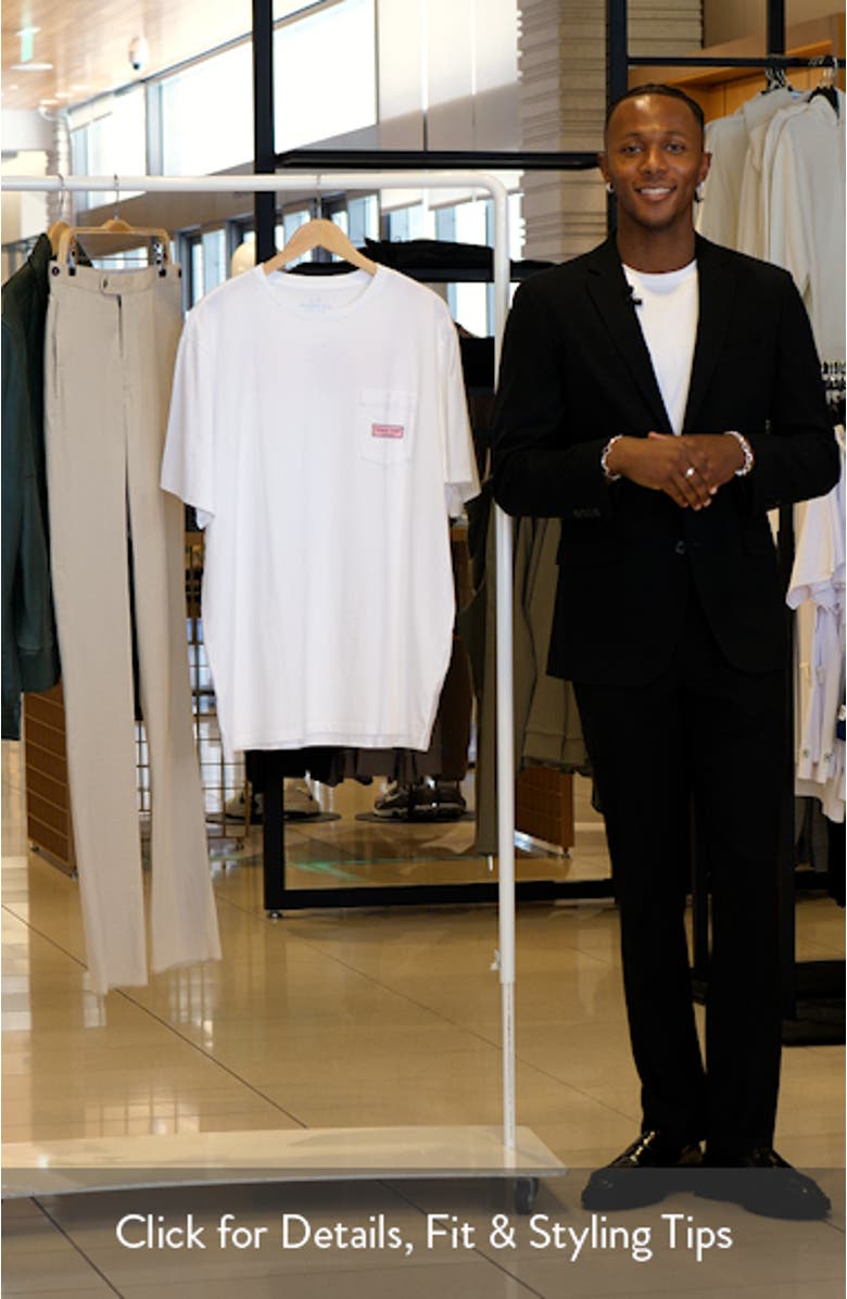 Classic Logo Box Graphic Pocket T-Shirt, sales video thumbnail