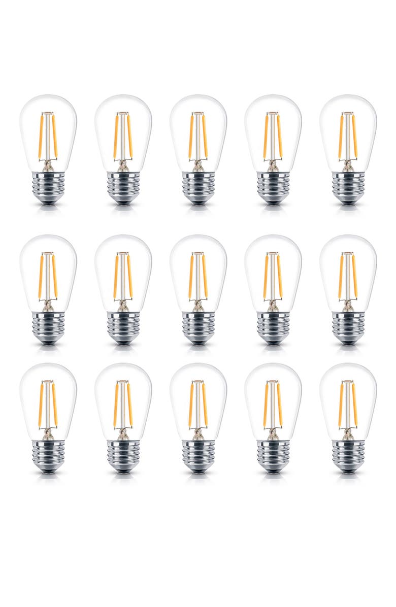 Brightech Ambience Pro LED G40 1-Watt 15-Pack Light Bulbs, Alternate, color, 