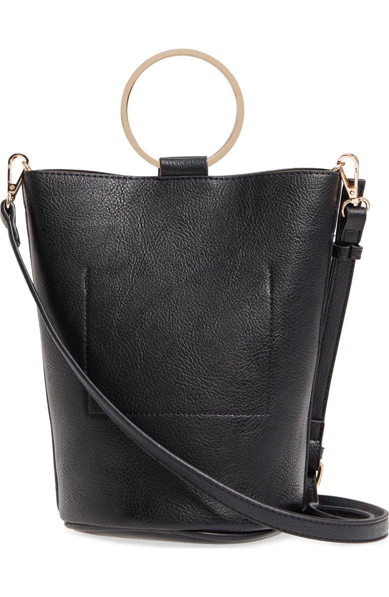 Mali + Lili Ilia Vegan Leather Ring Handle Bucket Bag, Alternate, color,