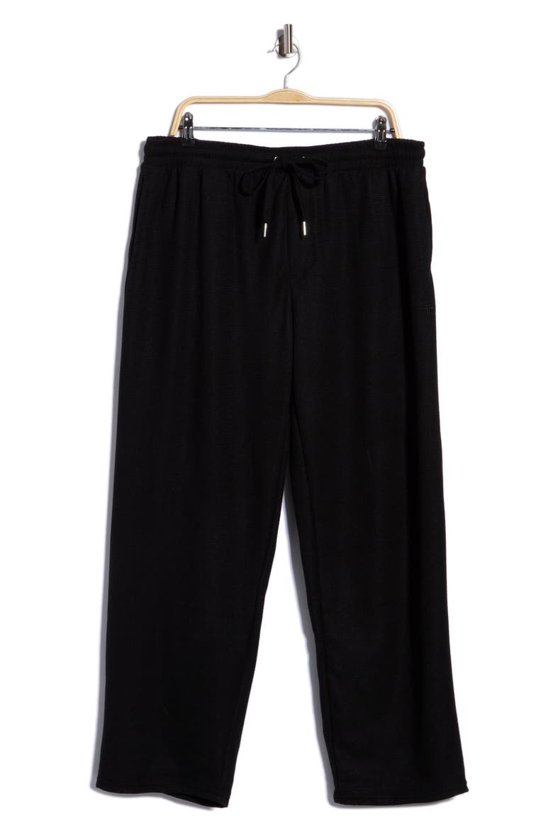Brushed Waffle Pajama Pants, Main, color, BLACK