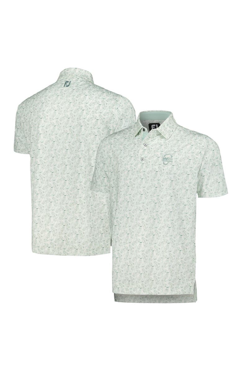 FOOTJOY Men's FootJoy White WM Phoenix Open Polo, Main, color, White