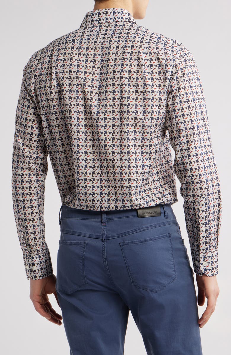 Scott Barber Regular Fit Floral Long Sleeve Cotton Button-Up Shirt, Alternate, color,