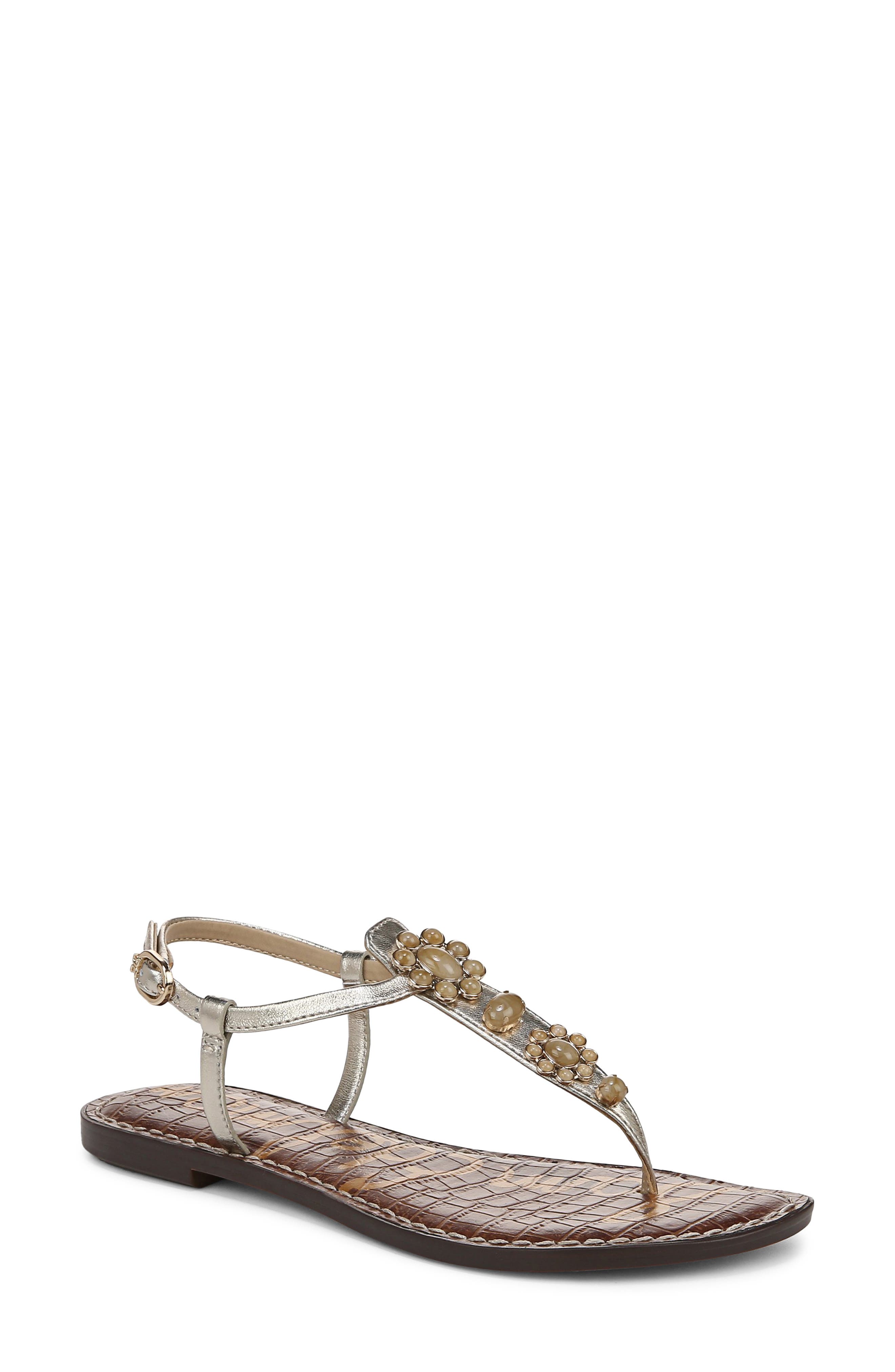 Sam Edelman Gigi Ray Ankle Strap Sandal, Main, color, Jute