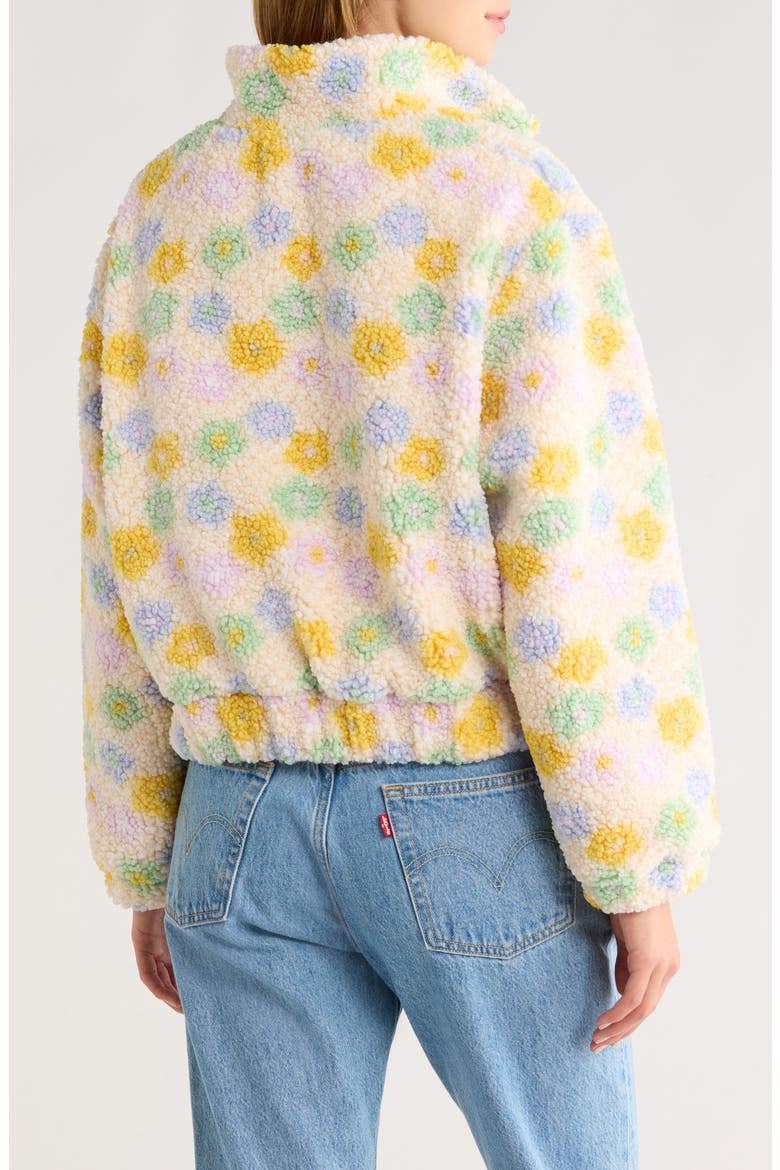 Floral High Pile Fleece Jacket, Alternate, color, MULTI FLOWER