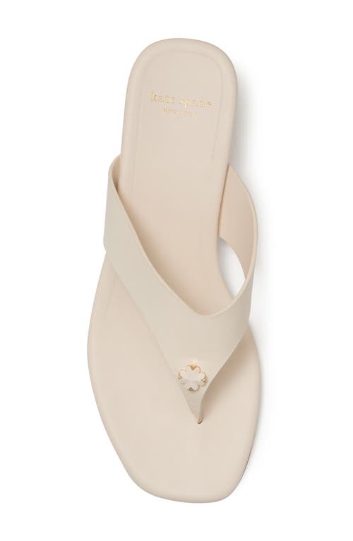 Kate Spade Spade Flower Kitten Heel Sandals In Cream