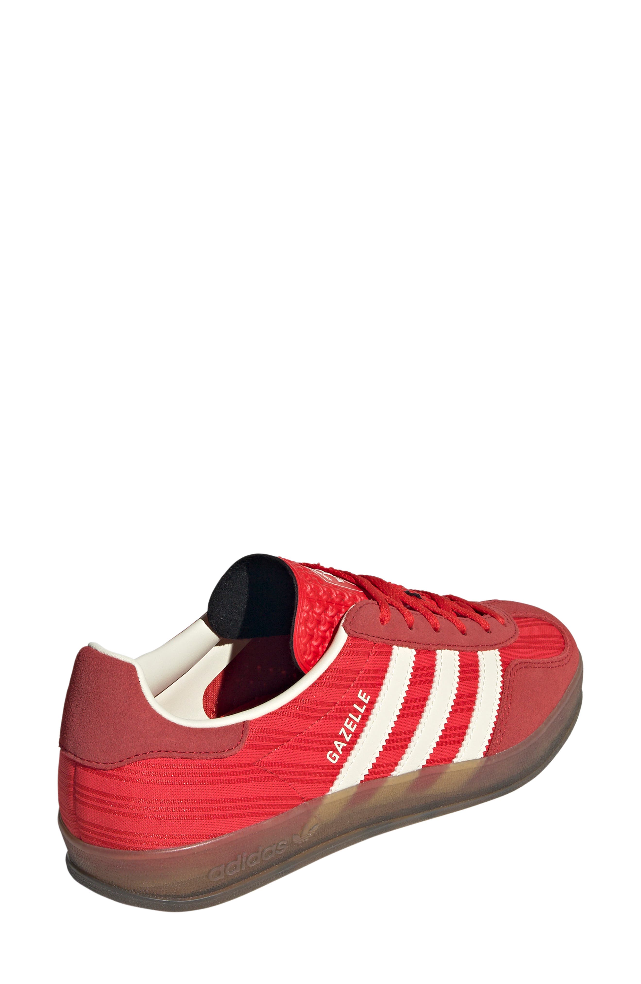 adidas Gazelle Indoor Sneaker, Alternate, color, Red/ Scarlet/ Cream White