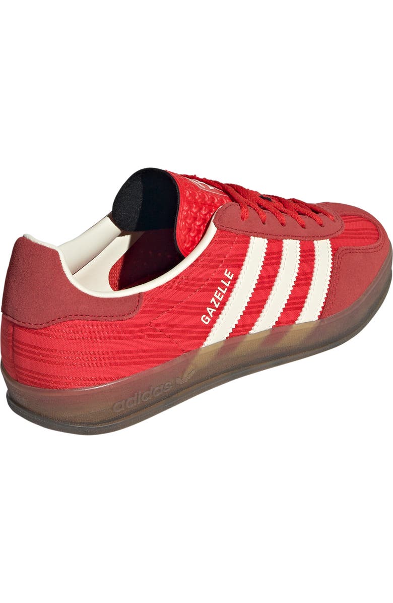adidas Gazelle Indoor Sneaker, Alternate, color, Red/ Scarlet/ Cream White
