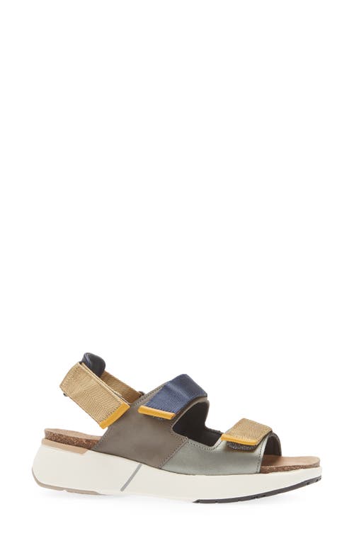 Naot Odyssey Slingback Sandal In Sterling/gray/marigold