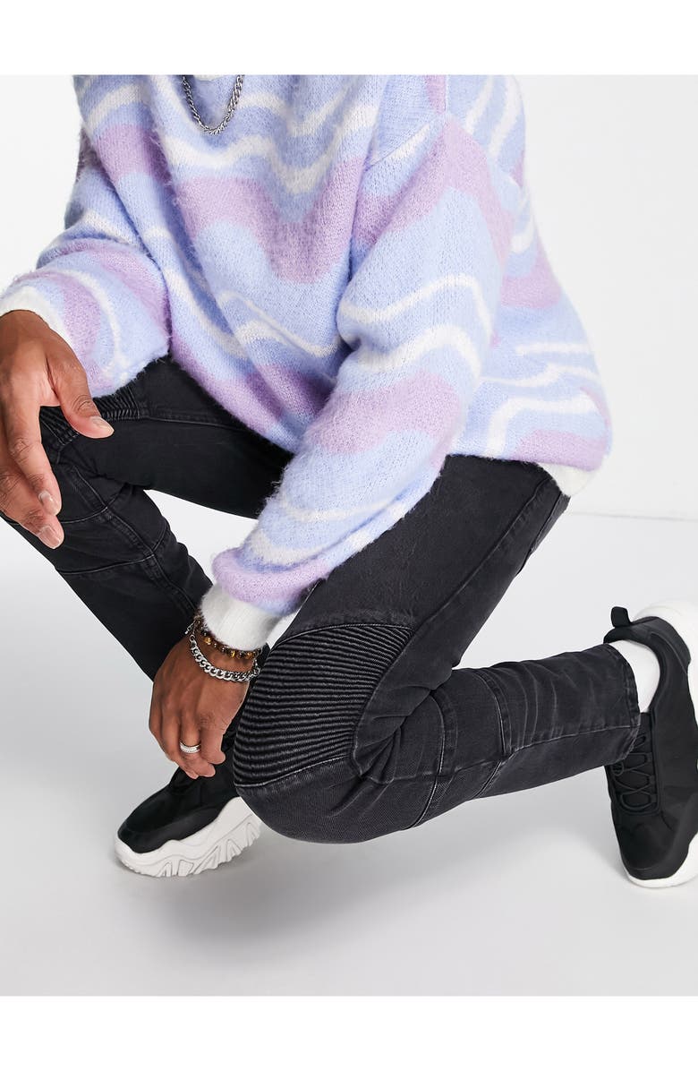 Topman Biker Jeans, Alternate, color,