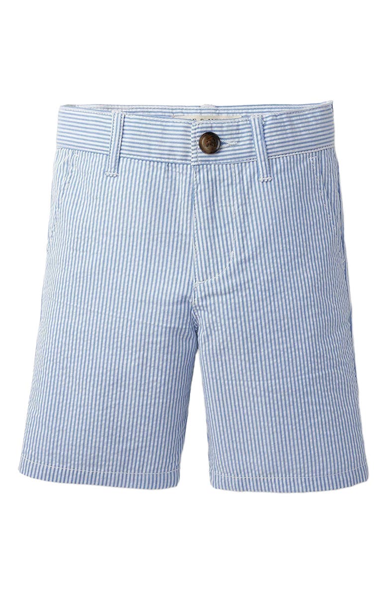 Hope 
Henry Boys
 Organic Cotton Seersucker Short, Infant, Main, color, Blue Seersucker