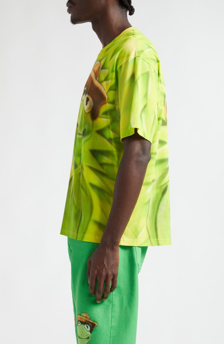 STOCKHOLM SURFBOARD CLUB Airbrush Kermit Organic Cotton Graphic T-Shirt, Alternate, color, Kermit