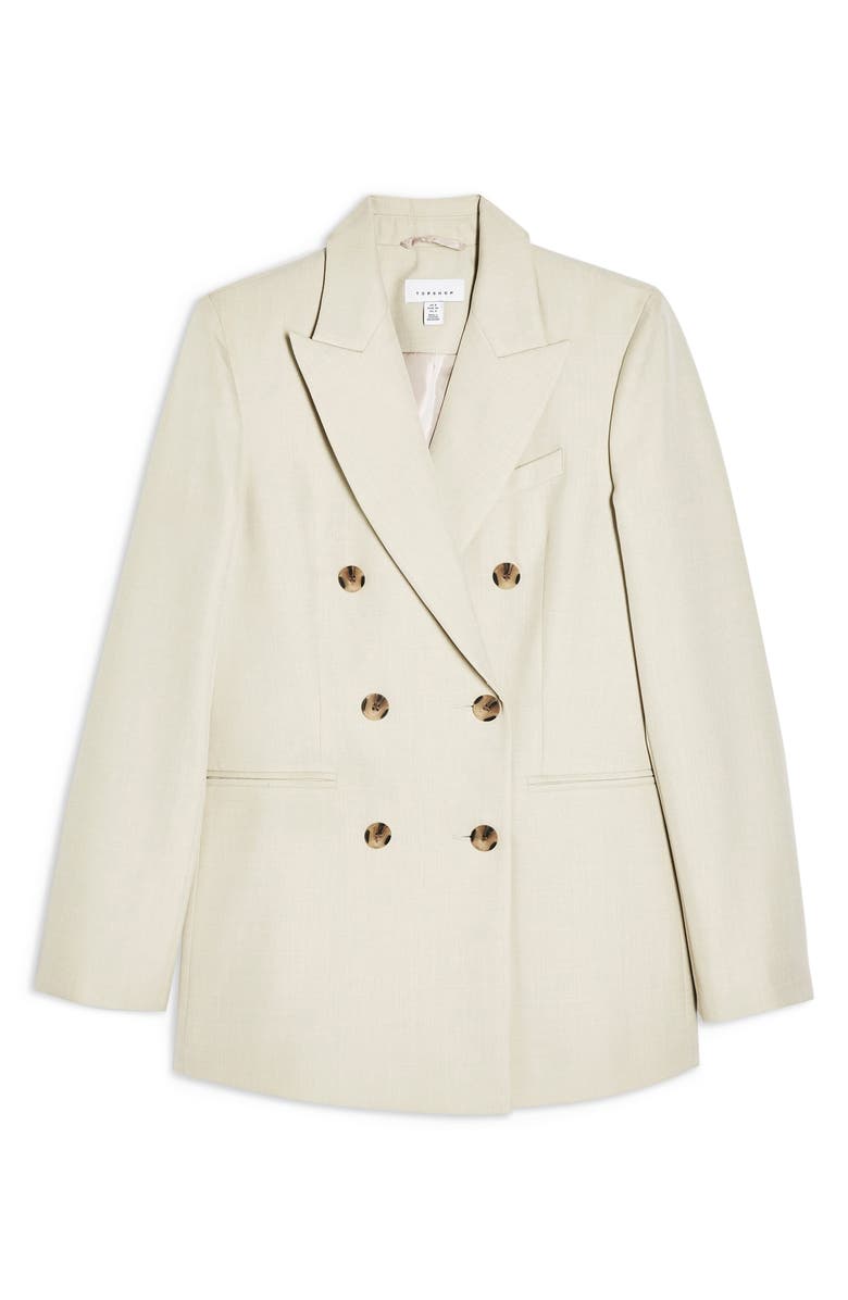 Topshop Double Breasted Blazer, Alternate, color, 