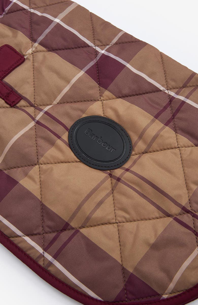 Barbour Quilted Tartan Dog Coat, Alternate, color,