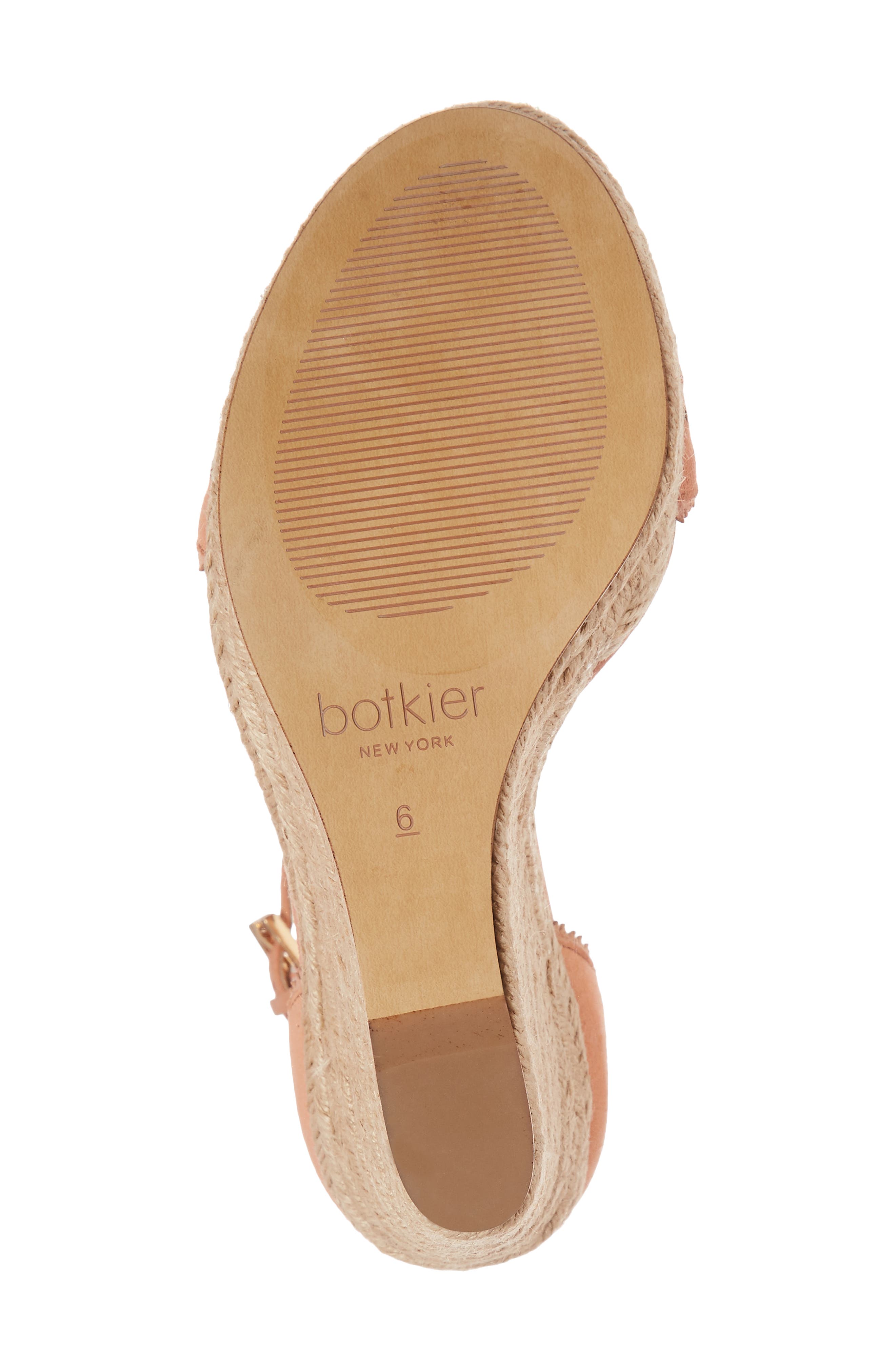 Jamie Espadrille Wedge Sandal, Alternate, color, SOFT PEACH SUEDE
