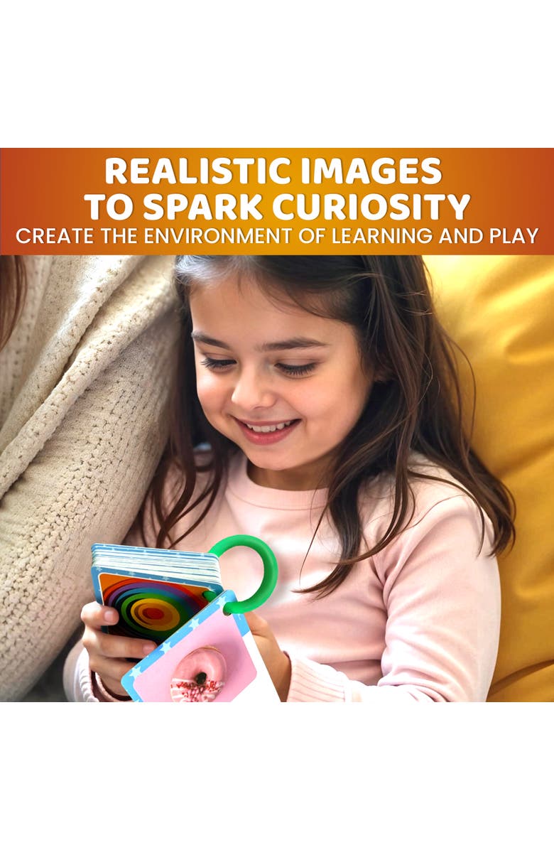 Quokka 225 Toddler Flash Cards with Rings - Realistic Learning Cards, Alternate, color, My First 225 Cards