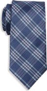 Oak Hill by DXL Big & Tall Textured Plaid Tie