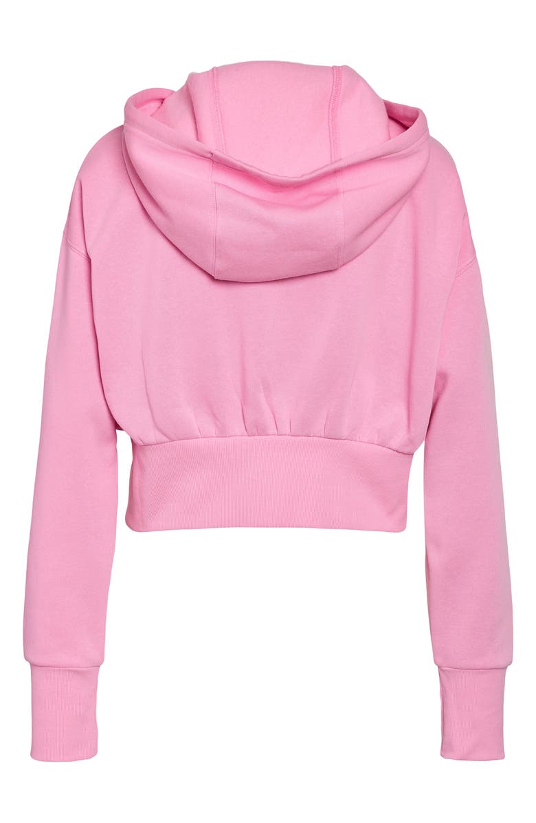 Noisy may Front Zip Crop Hoodie, Alternate, color, Bonbon