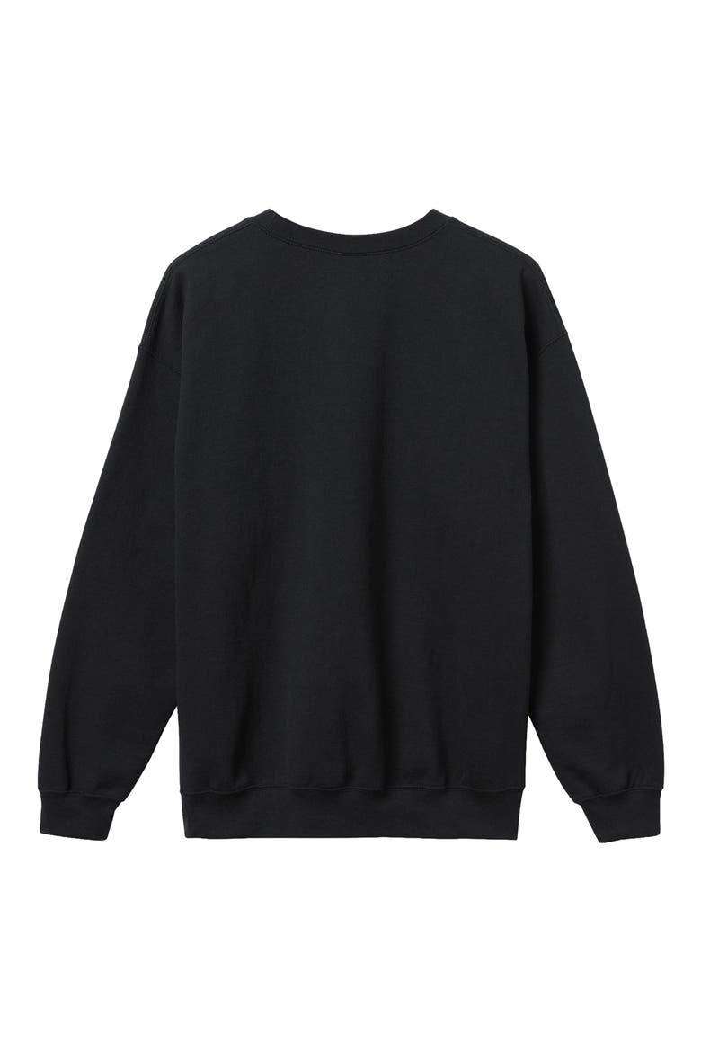 Baltimore Ravens Helmet Flea Market Crewneck Sweatshirt, Alternate, color, BLACK