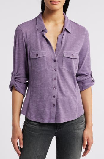 Caslon ® Roll Tab Knit Shirt