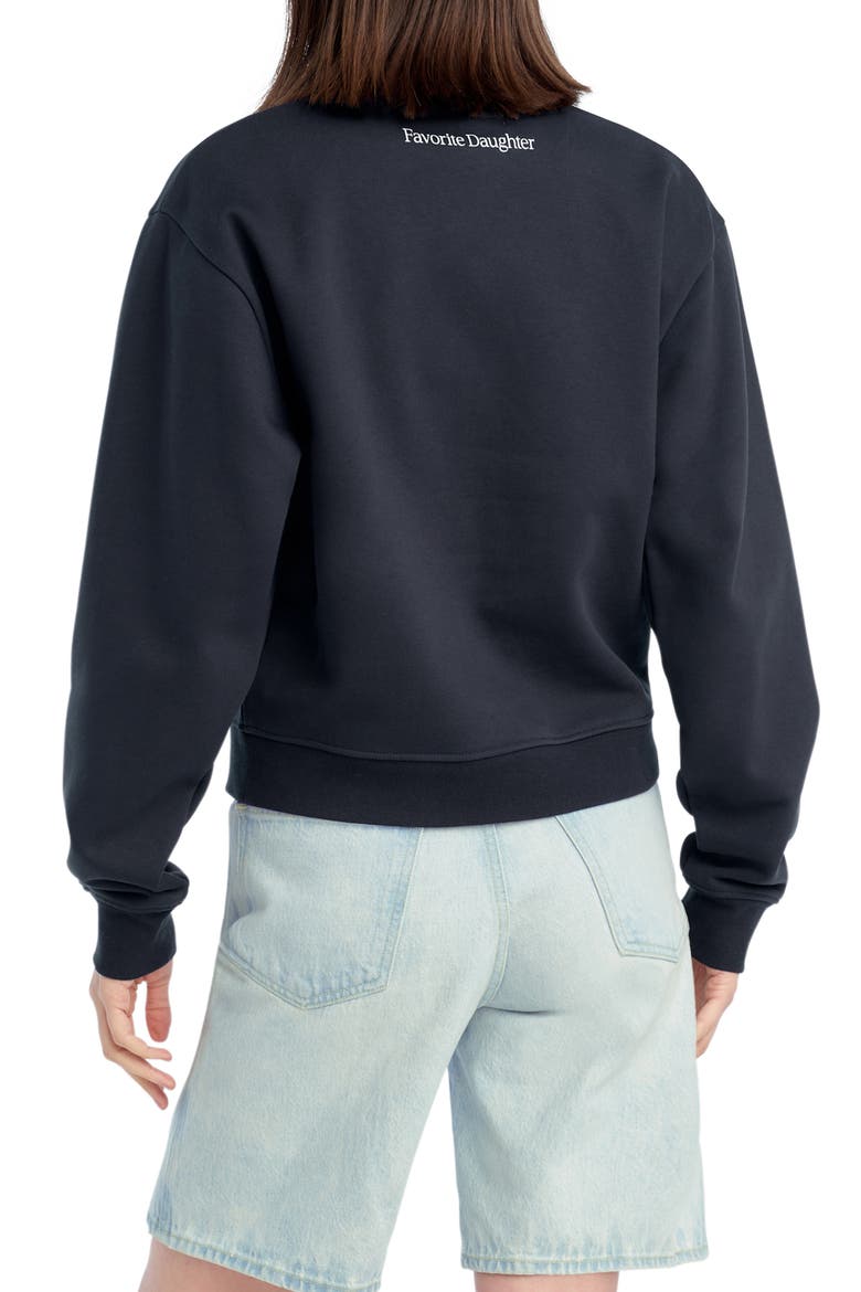 The Varsity Mom of the Year French Terry Graphic Sweatshirt, Alternate, color, NAVY
