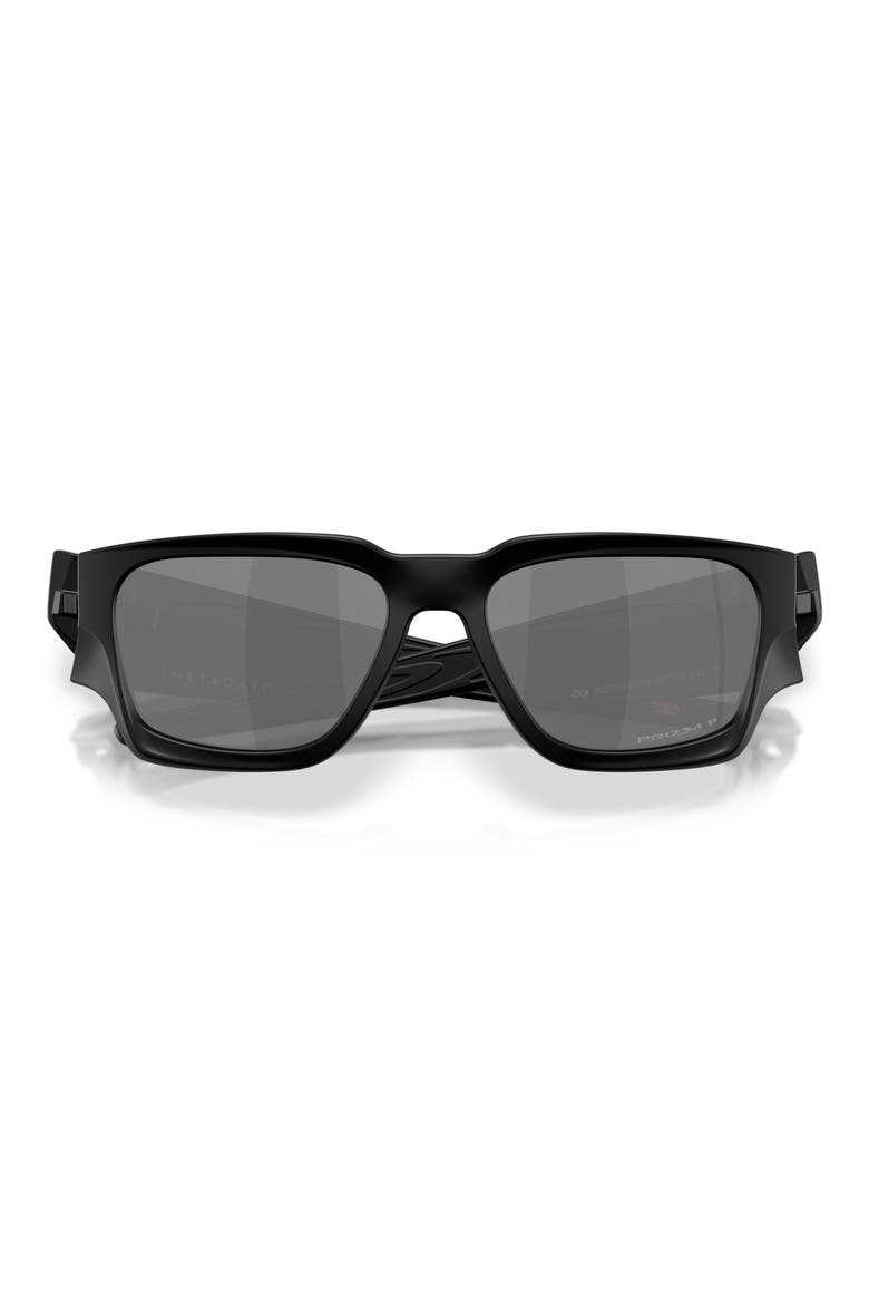 Instagator 58mm Polarized Rectangular Sunglasses, Alternate, color, MATTE BLACK / PRIZM BLACK