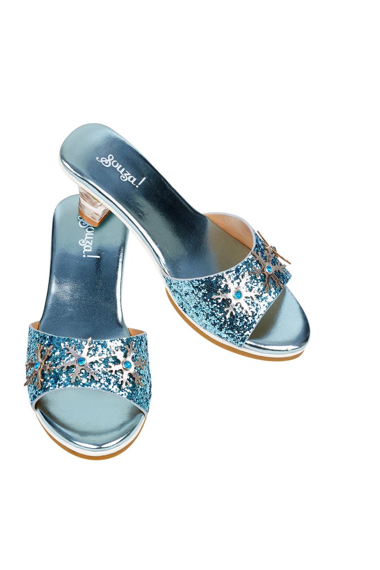 Ice Queen High Heel Slipper Pretend Play Shoes, Main, color, Ice Blue