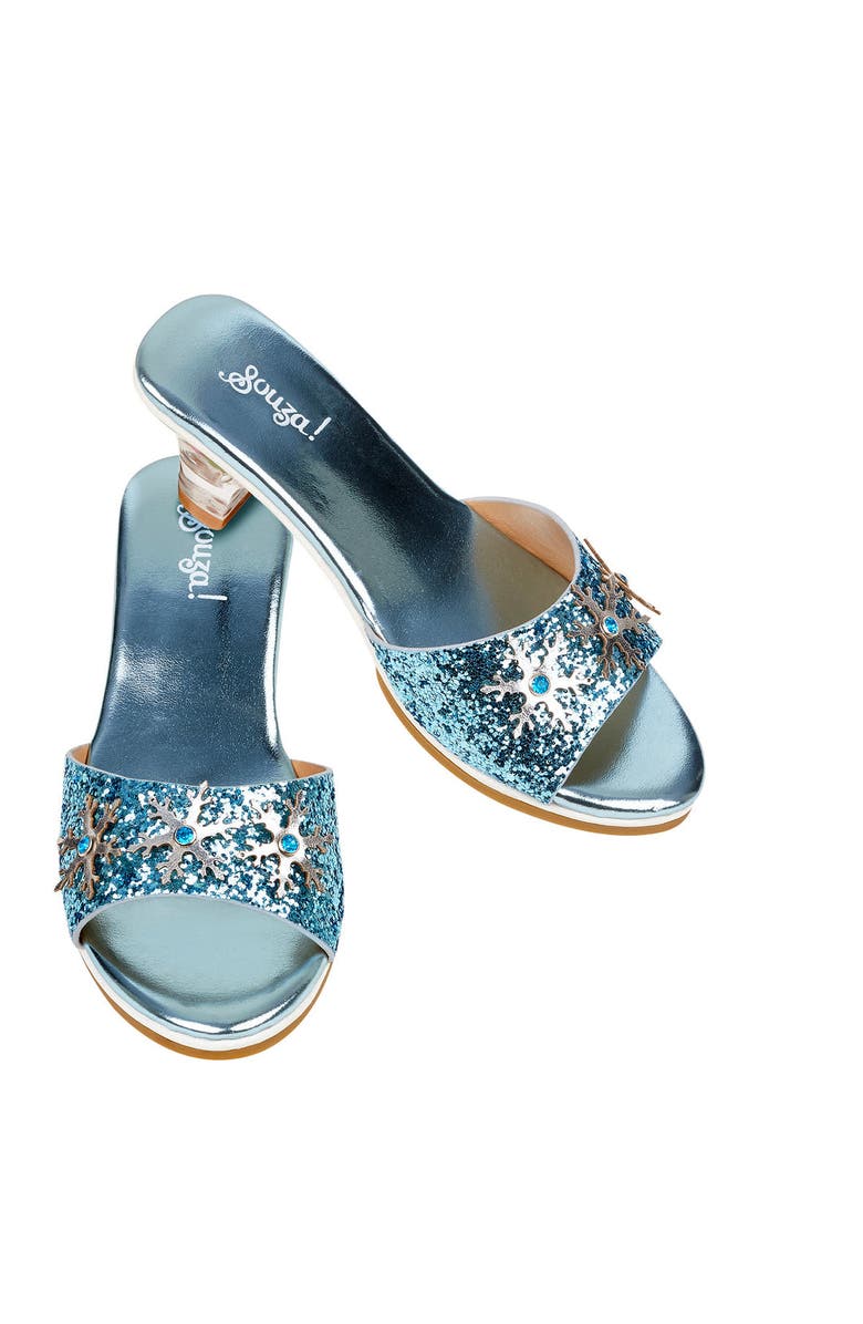 Souza Ice Queen High Heel Slipper Pretend Play Shoes, Main, color, Ice Blue