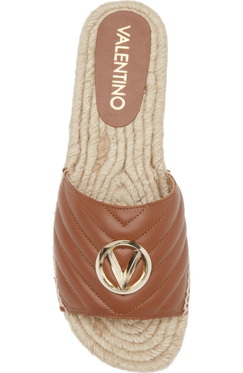 VALENTINO BY MARIO VALENTINO Clavel Espadrille Slide Sandal, Alternate, color, Brown