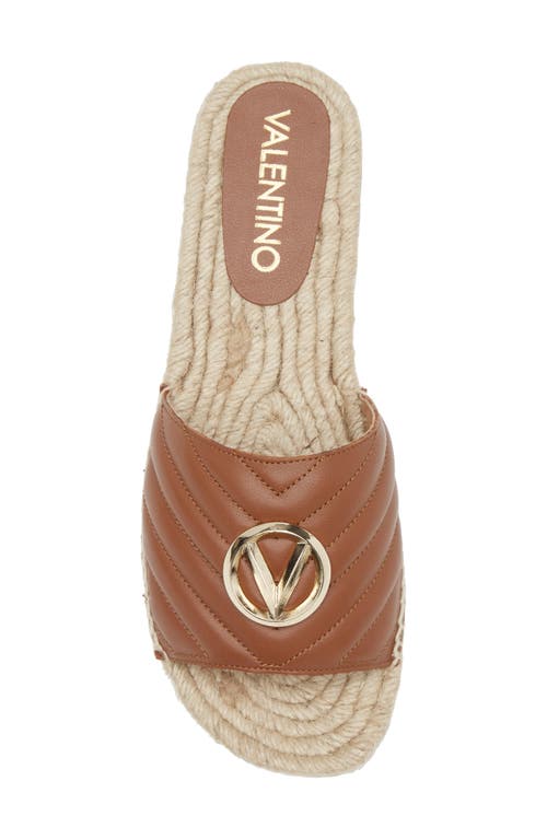 Shop Valentino By Mario Valentino Clavel Espadrille Slide Sandal In Brown