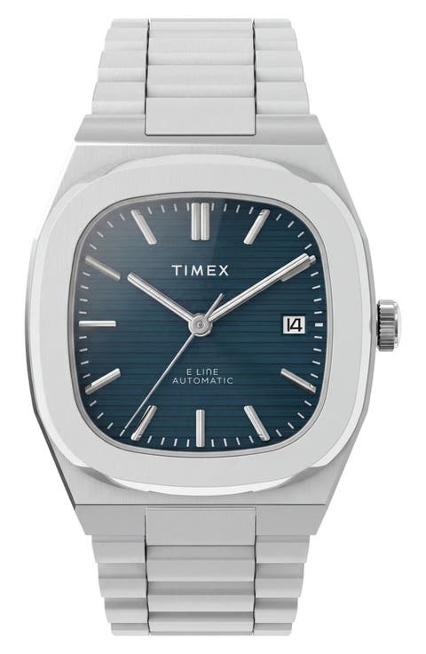 E Line Automatic Bracelet Watch, 38mm