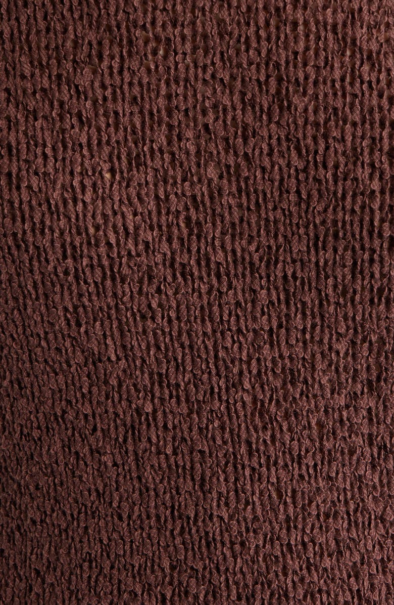 BOSS Fanuka Tape Yarn Open Knit Top, Alternate, color, Mocha