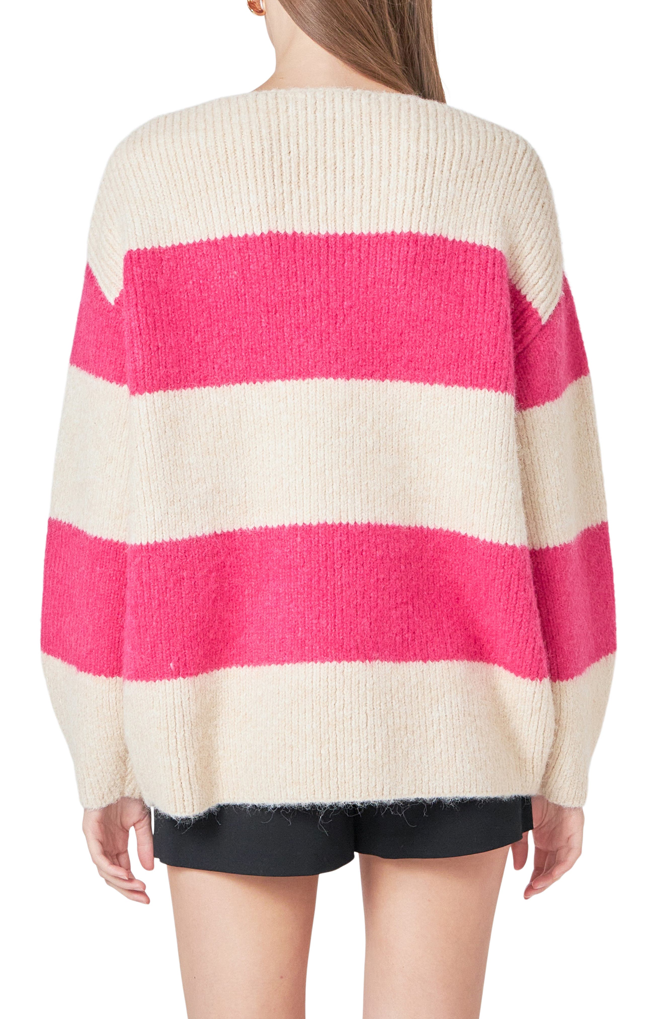 Oversize Stripe Sweater - image 2