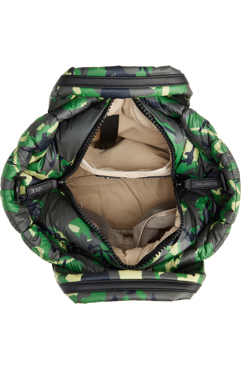 VeeCollective Small Porter Camo Water Repellent Quilted Tote, Alternate, color, Print