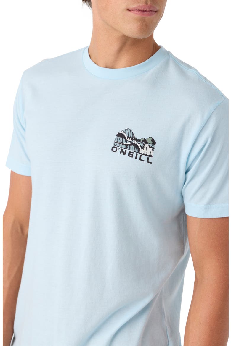 Sundown Graphic T-Shirt, Alternate, color, SKY BLUE HEATHER