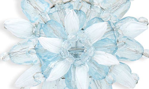 Oscar De La Renta Beaded Flower Clip-on Earrings