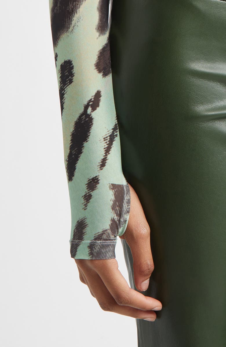 Alice + Olivia x Grateful Dead Delaina Tie Dye Mesh Top, Alternate, color, Amplify Tie Dye