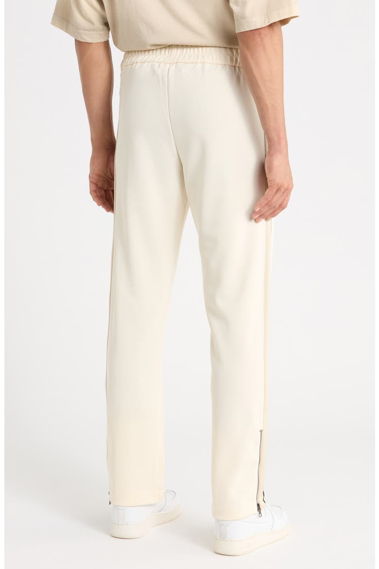 Logo Side Stripe Track Pants, Alternate, color, BUTTER/ BLACK