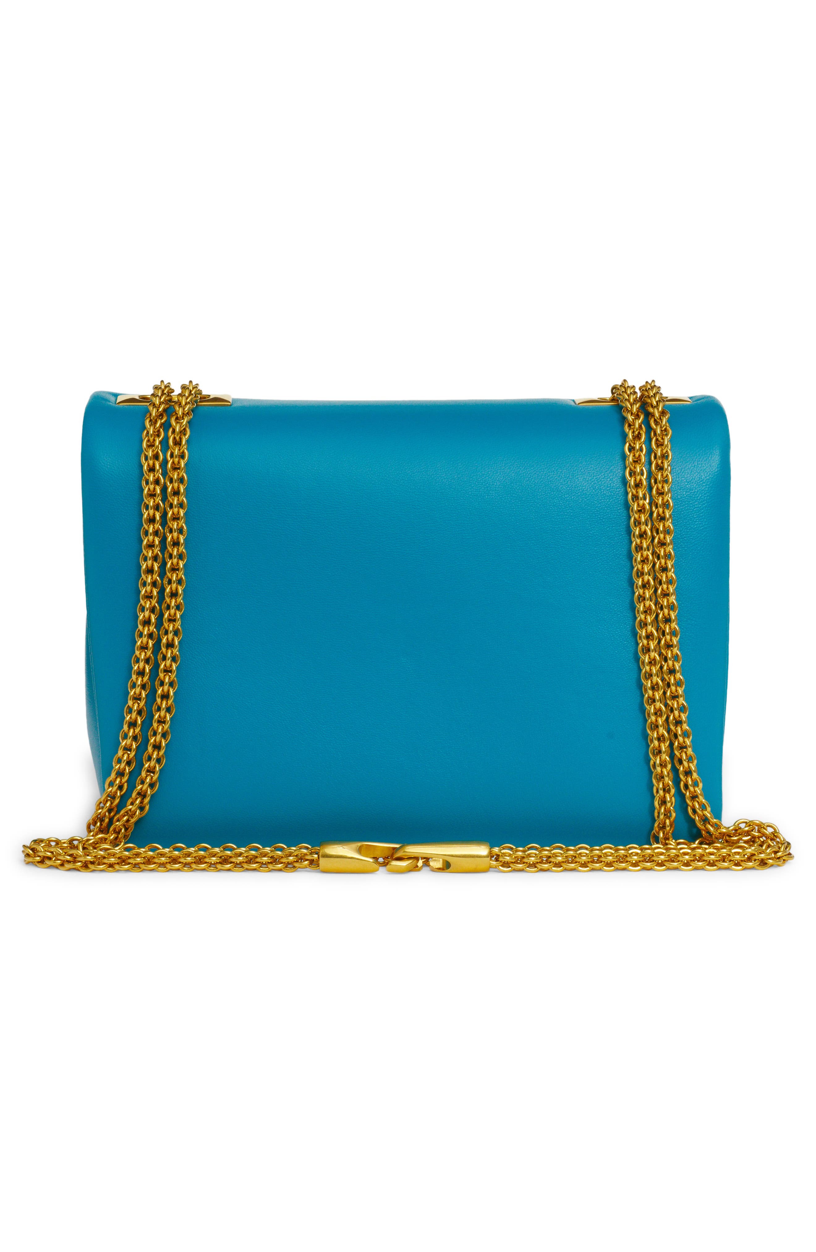 Valentino Garavani One Stud Leather Shoulder Bag, Alternate, color, 