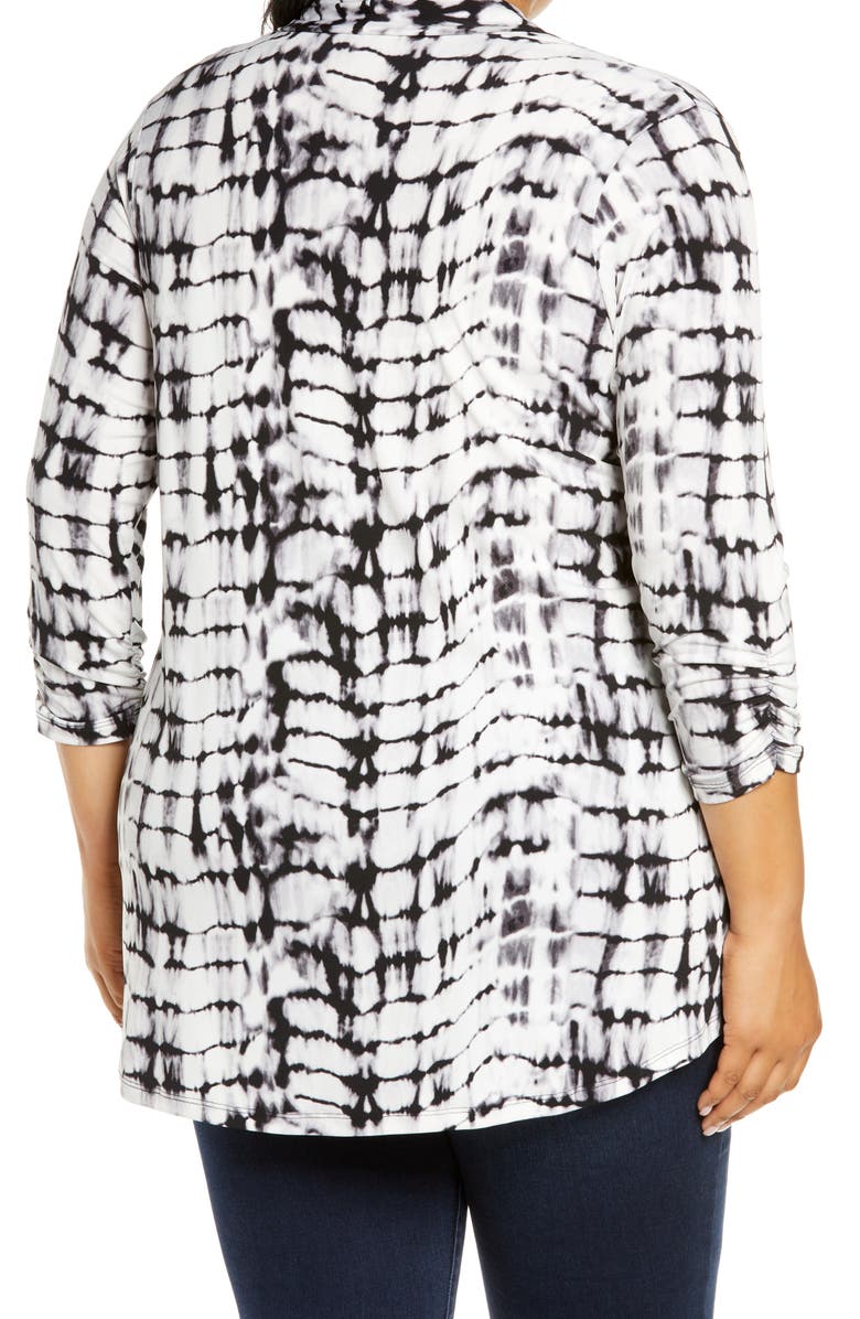 Vince Camuto Tie Dye Open Front Cardigan, Alternate, color, 