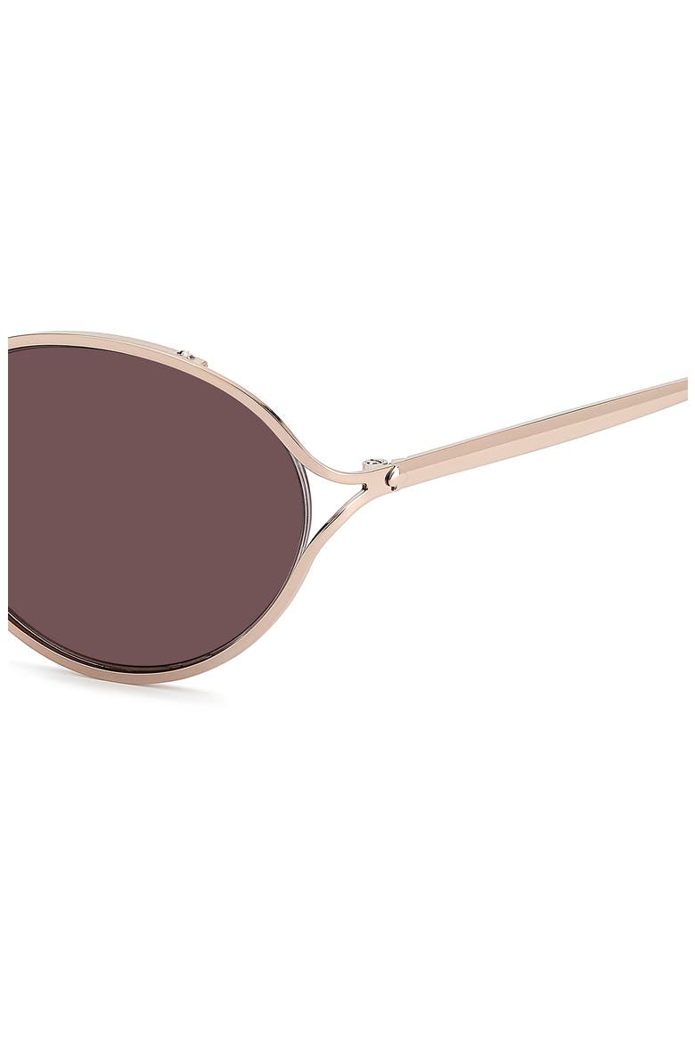 adina 54mm oval sunglasses, Alternate, color, RED GOLD/ PINK